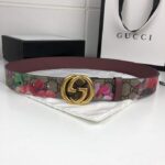 Gucci Supreme belt floral