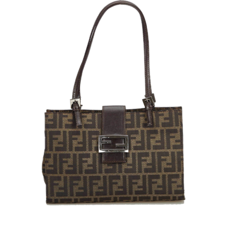 Fendi Zucca Canvas Shoulder Bag