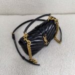 COLLEGE MINI CHAIN BAG IN SHINY CRACKLED LEATHER